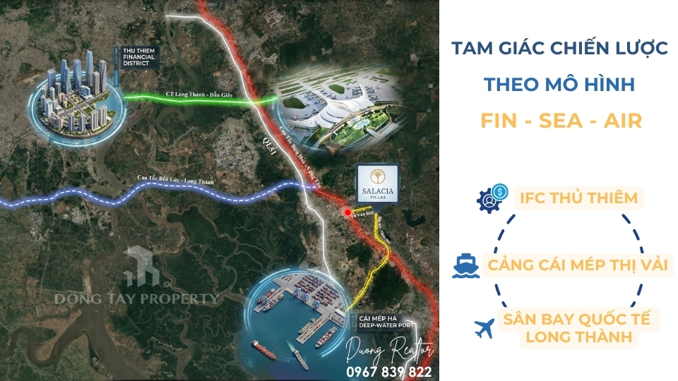 Tam giác kinh tế chiến lược Fin-Sea-Air: Thủ Thiêm - Cái Mép Thị Vải - sân bay quốc tế Long Thành