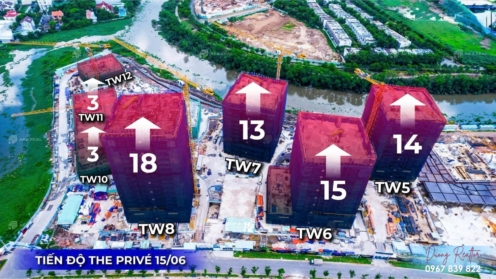 Tiến độ The Prive Quận 2 Tháng 6.2026