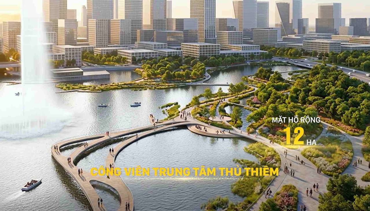 Công viên trung tâm Thủ Thiêm 12ha