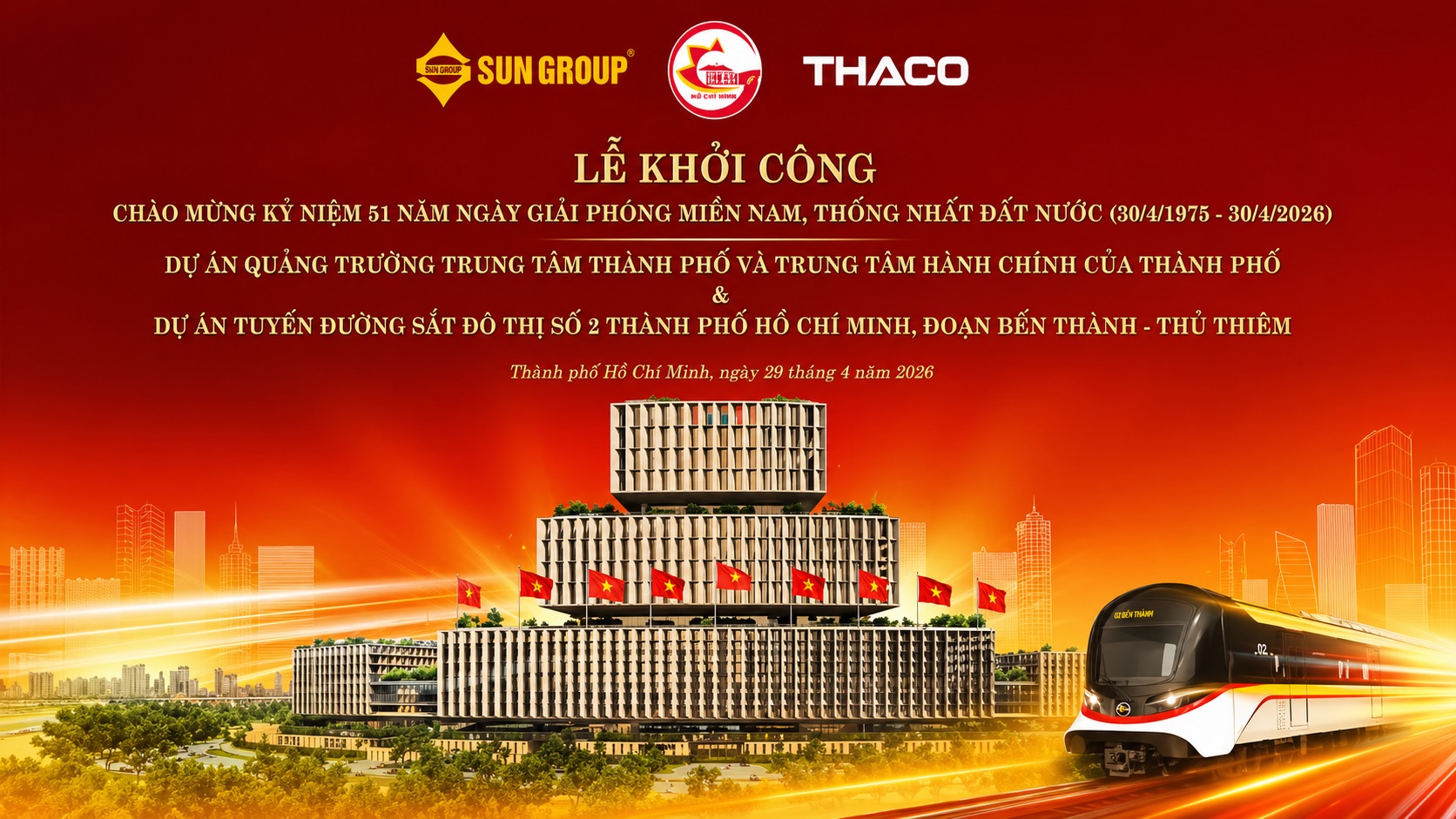 Lễ khởi công Quảng Trường Trung Tâm & Trung Tâm Hành Chính Thủ Thiêm