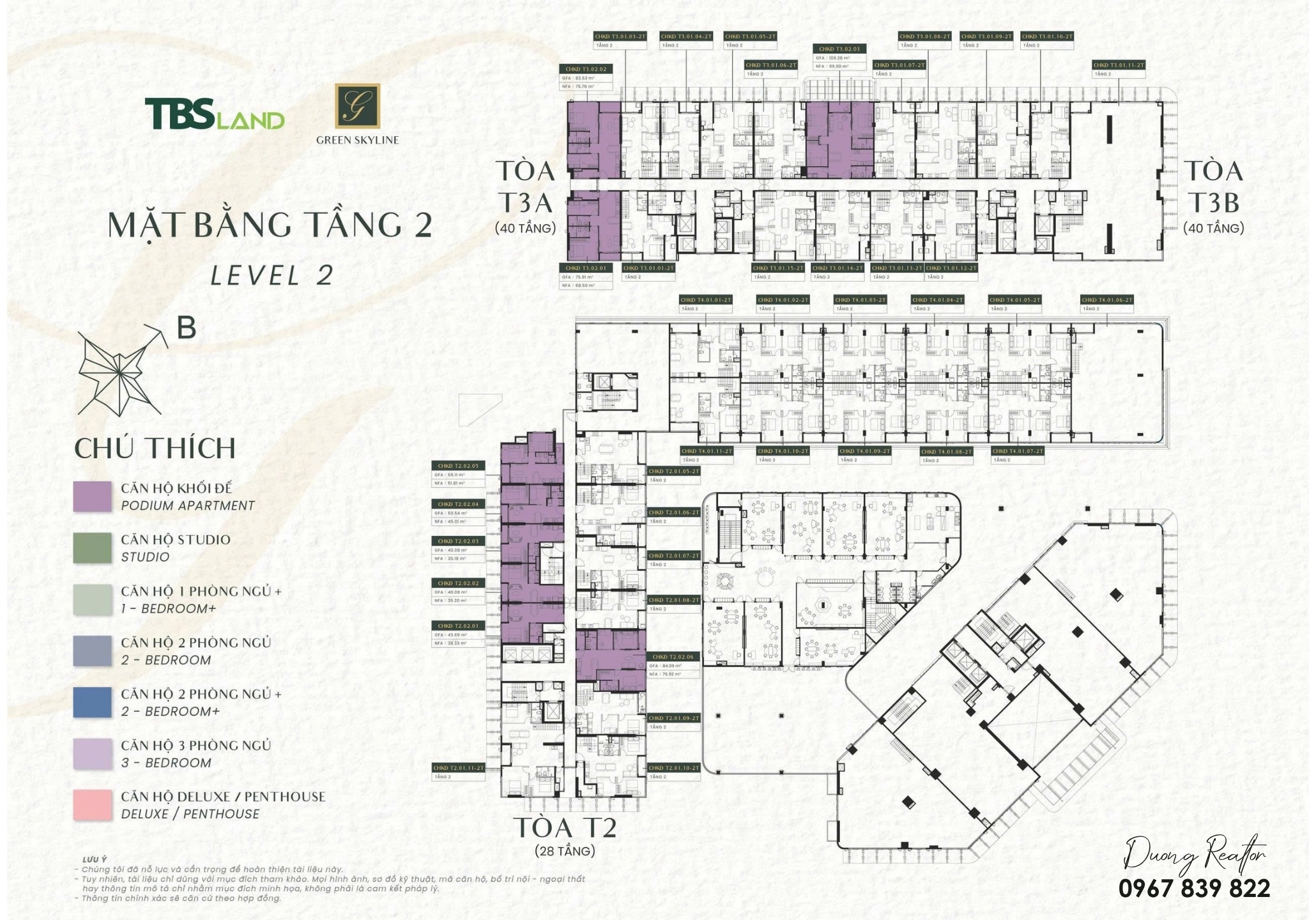 Mặt bằng tầng 2 Shophouse Green Skyline