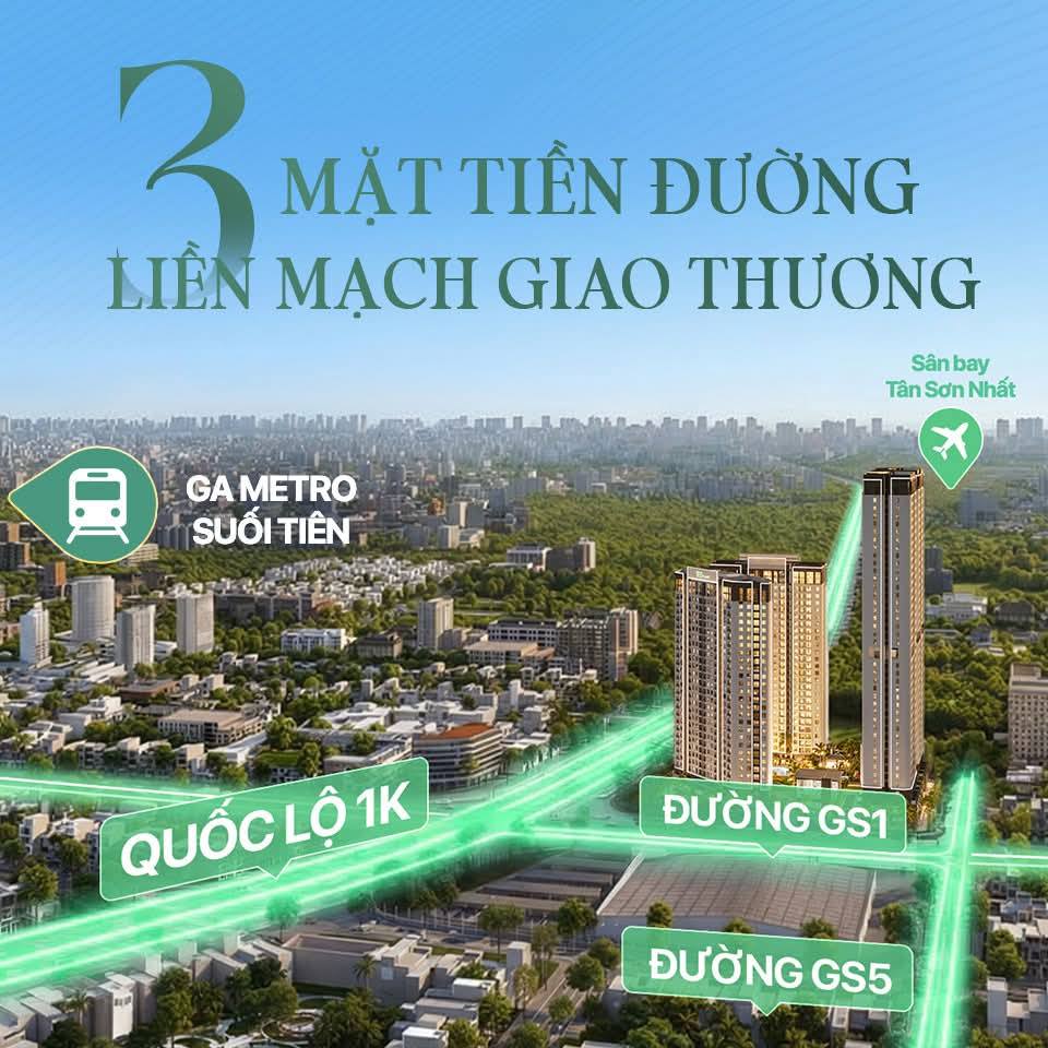 Shophouse Green Skyline sở hữu 3 mặt tiền đường lớn tiện kinh doanh