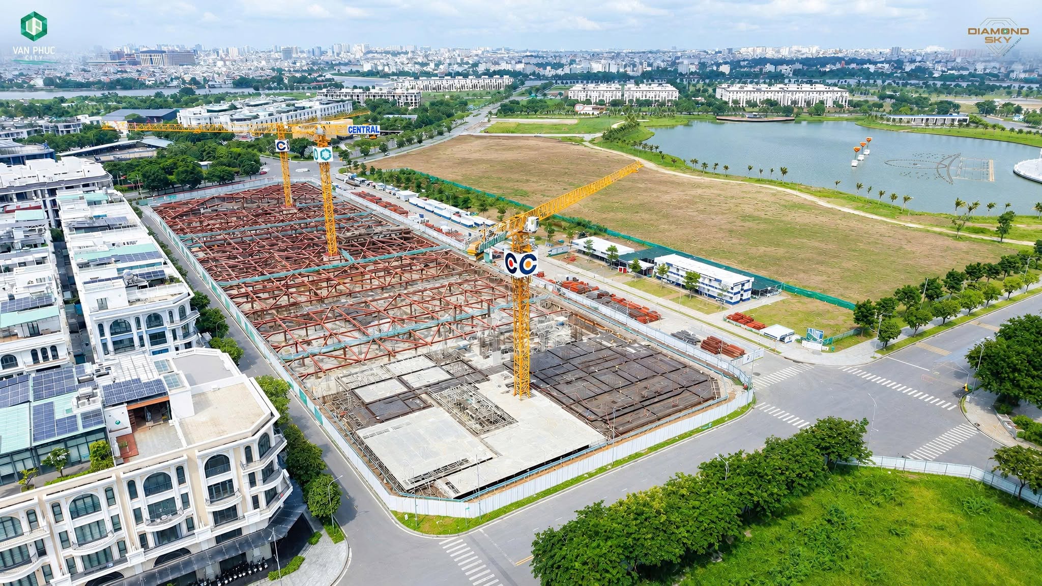 Cập nhật tiến độ Diamond Sky tháng 8 2026