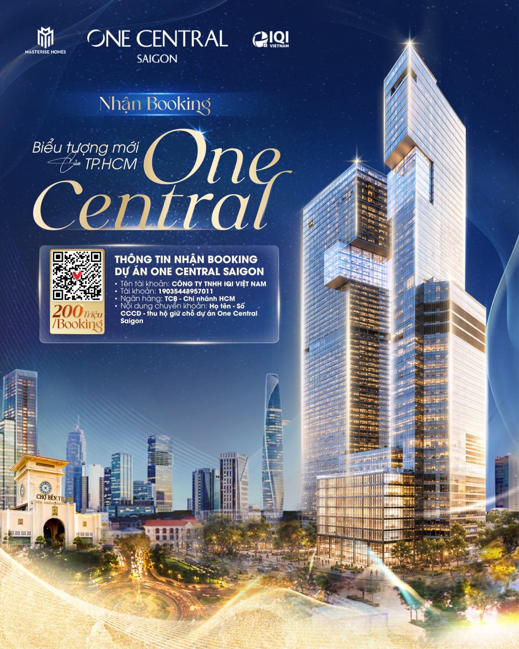 Chính thu nhận booking One Central Saigon