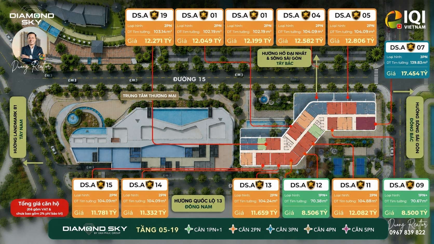 Giỏ hàng Diamond Sky cập nhật tháng 8 2026