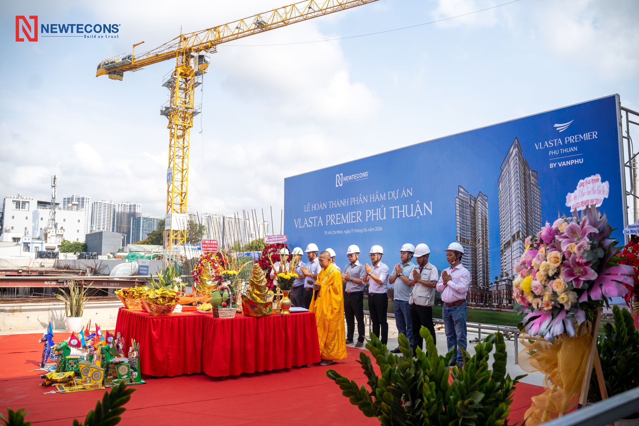 Lễ hoàn thành phần hầm dự án Vlassta Premier Phú Thuận Quận 7