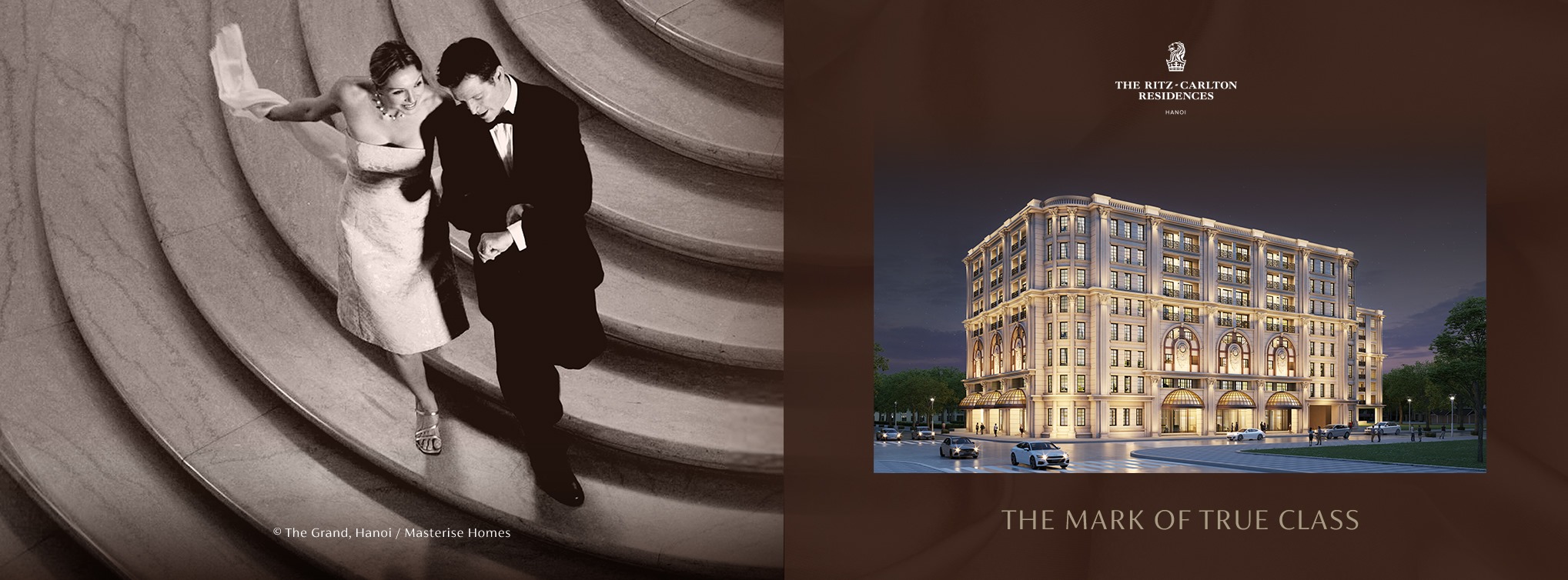 Khu căn hộ hàng hiệu The Ritz-Carlton Residences, Hanoi tại The Grand là dự án đầu tiên tại Việt Nam gắn liền với thương hiệu huyền thoại The Ritz-Carlton