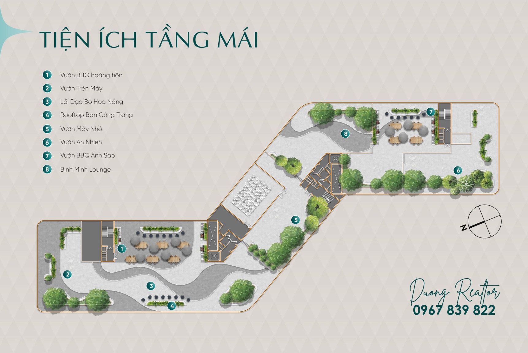 Tiện ích tầng mái Daimond Sky
