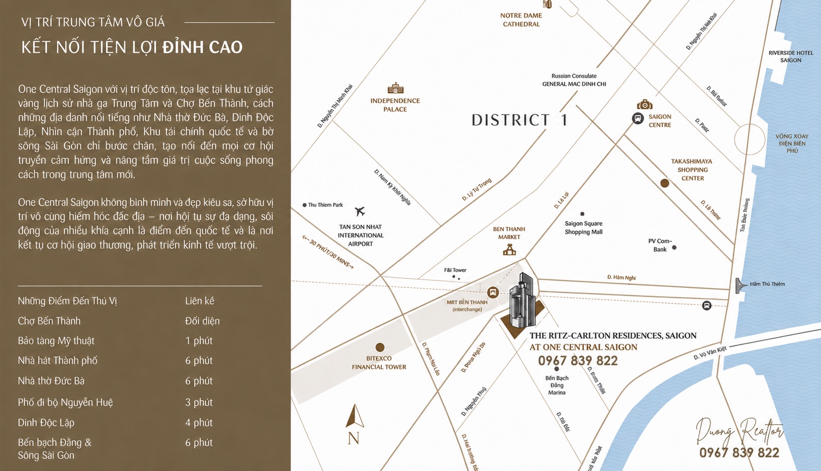 Vị trí "kim cương" One Central Saigon