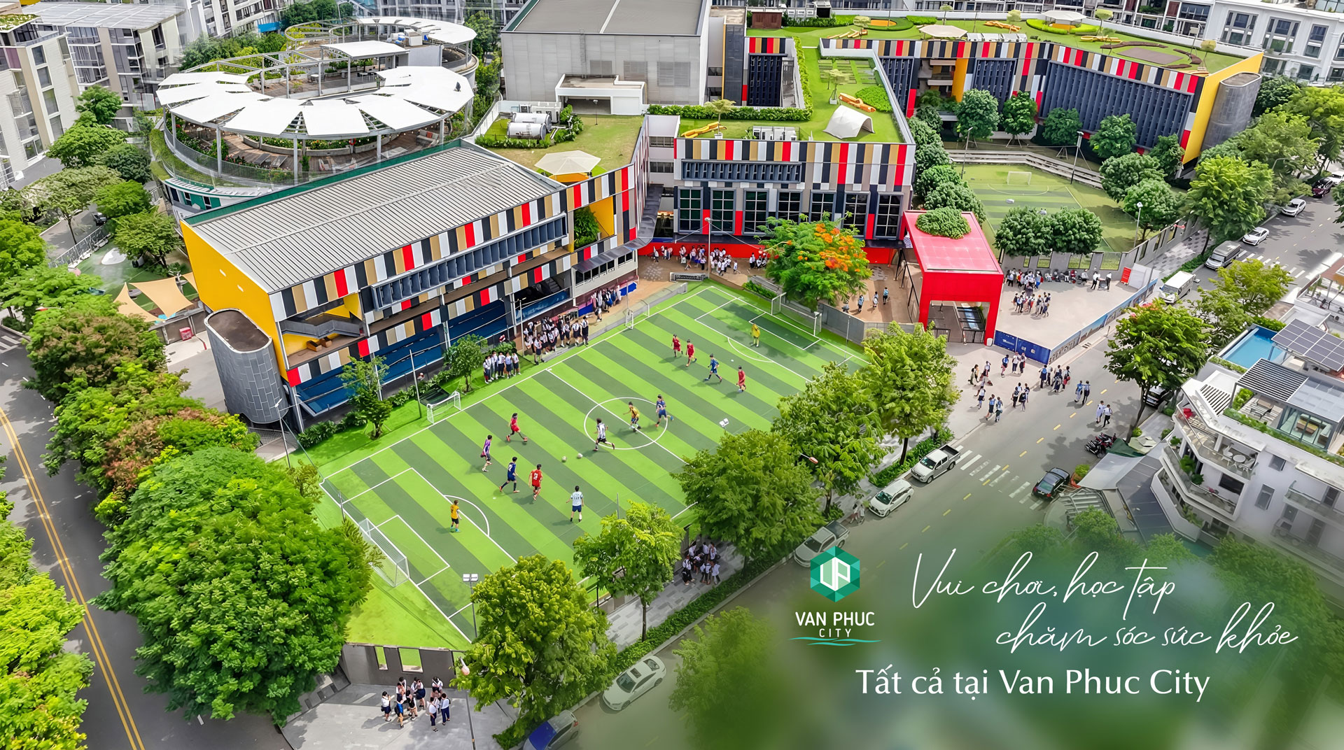 Vui chơi, học tập chăm sóc sức khỏe đều hội tụ tại Vạn Phúc City