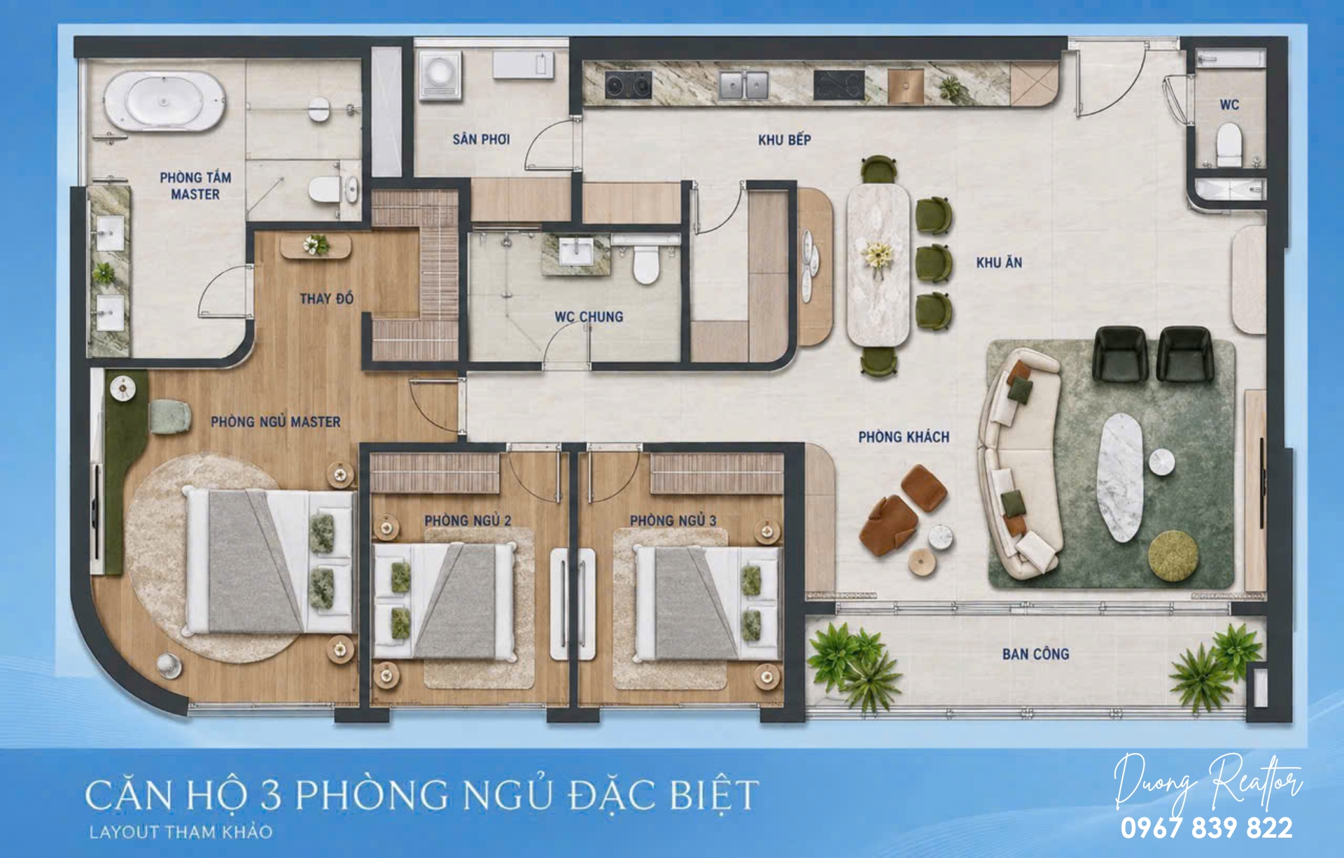 Căn hộ 3PN đặc biêt