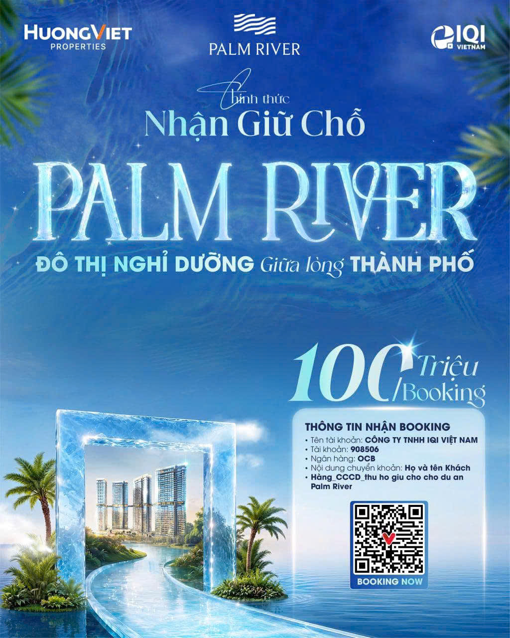 Chính thức nhận Booking Palm River Quận 2
