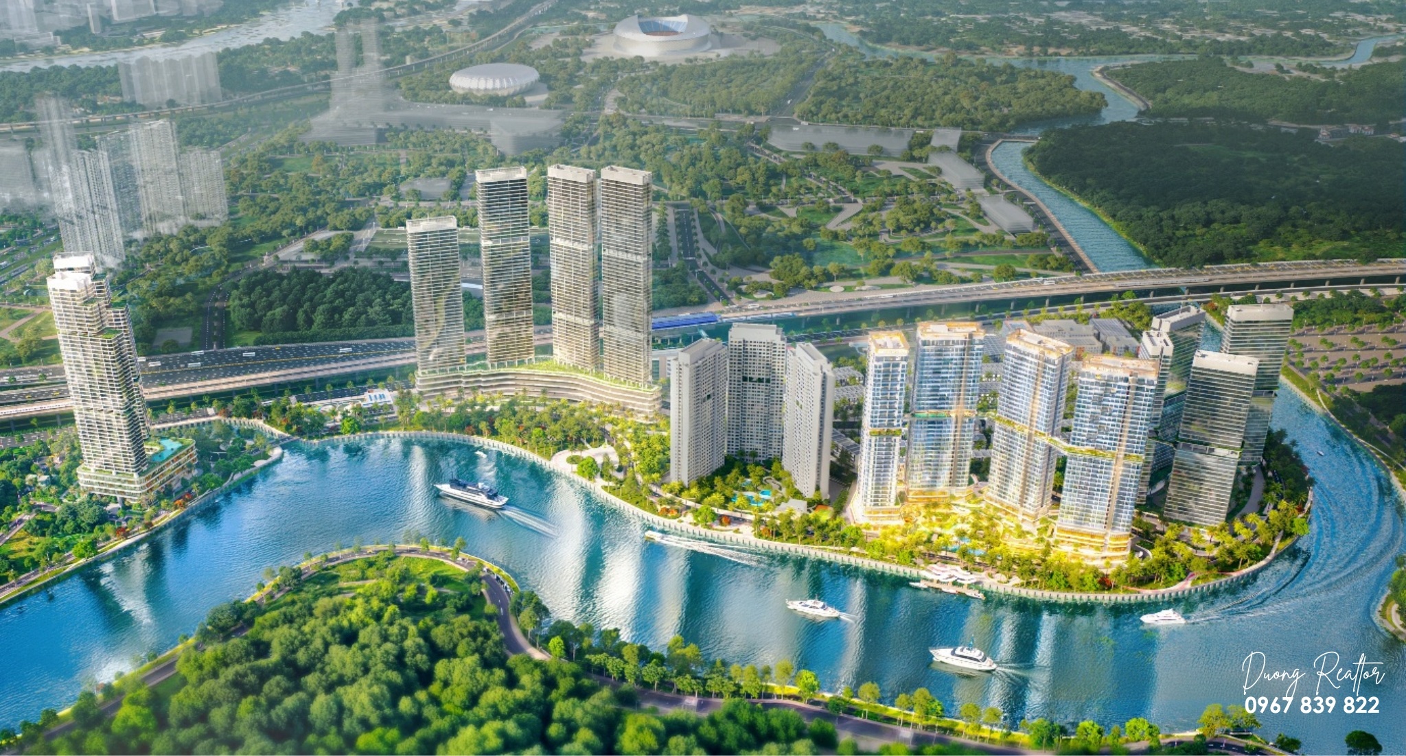Toàn cảnh khu đô thị Palm City quy mô 30,2ha