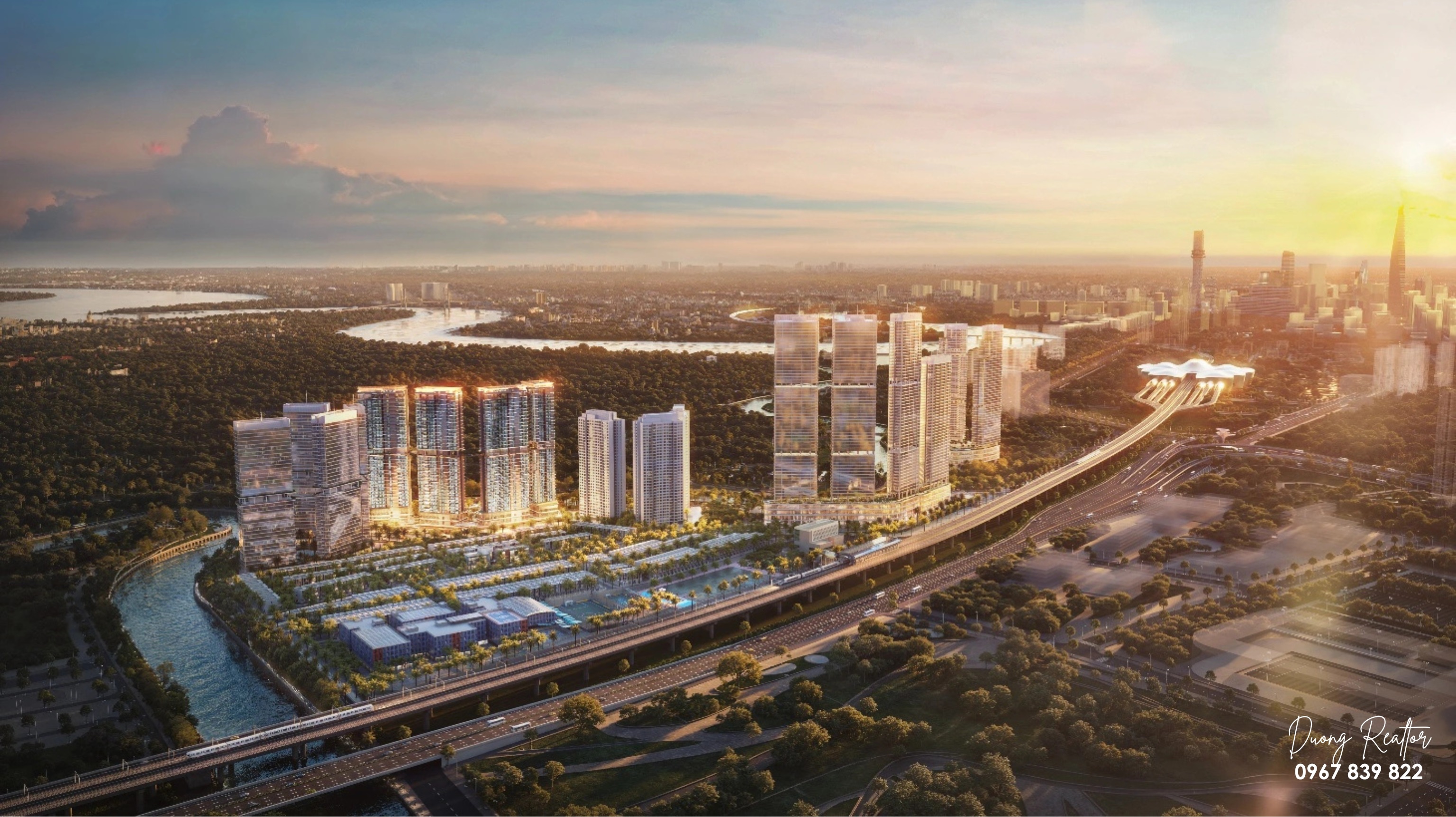 Phối cảnh Palm River - Khu Đô Thị Palm City 30ha