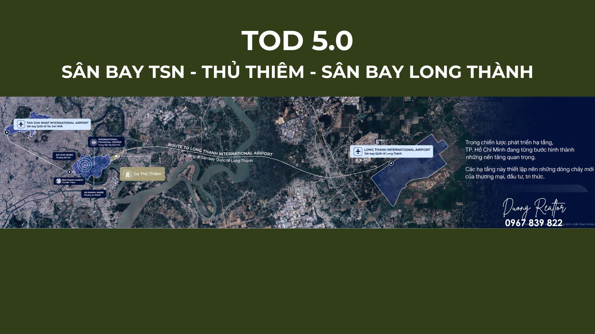 Sân bay Tân Sơn Nhất - Thủ Thiêm - Sân bay Long Thành