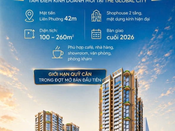 Shophouse-Masteri-Grand-View mặt tiền Đỗ Xuân Hợp + Liên Phường
