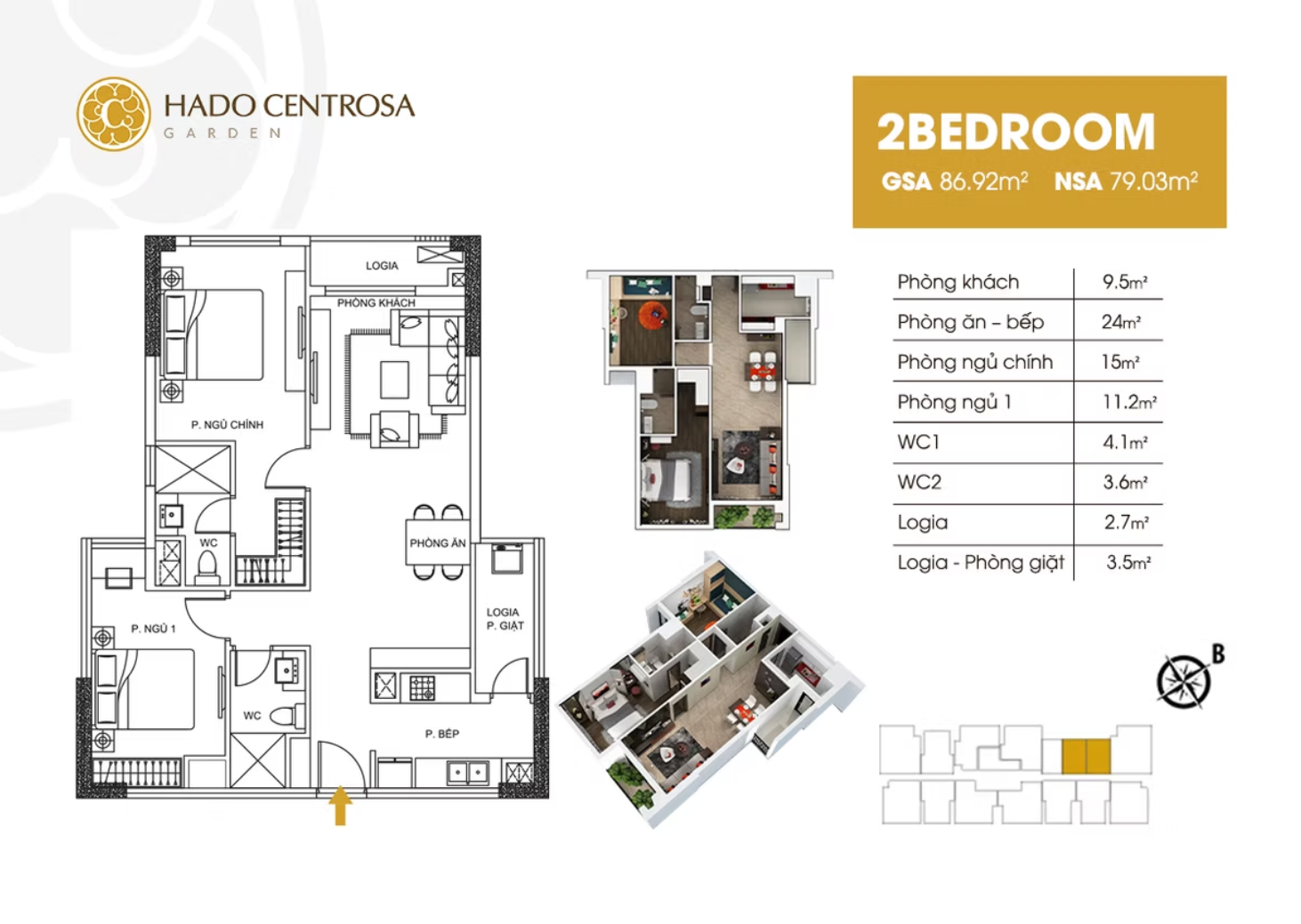 Thiết kế căn hộ 2PN