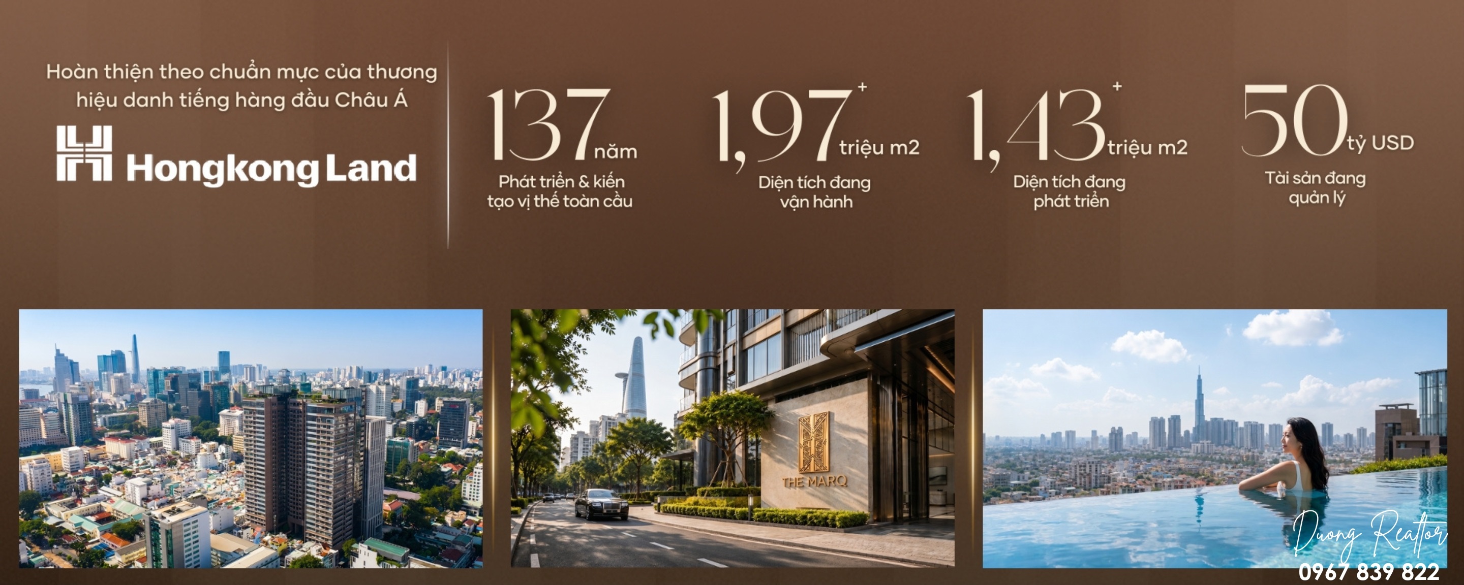 Chủ đầu tư HongKong Land với hơn 130 năm kinh nghiệm