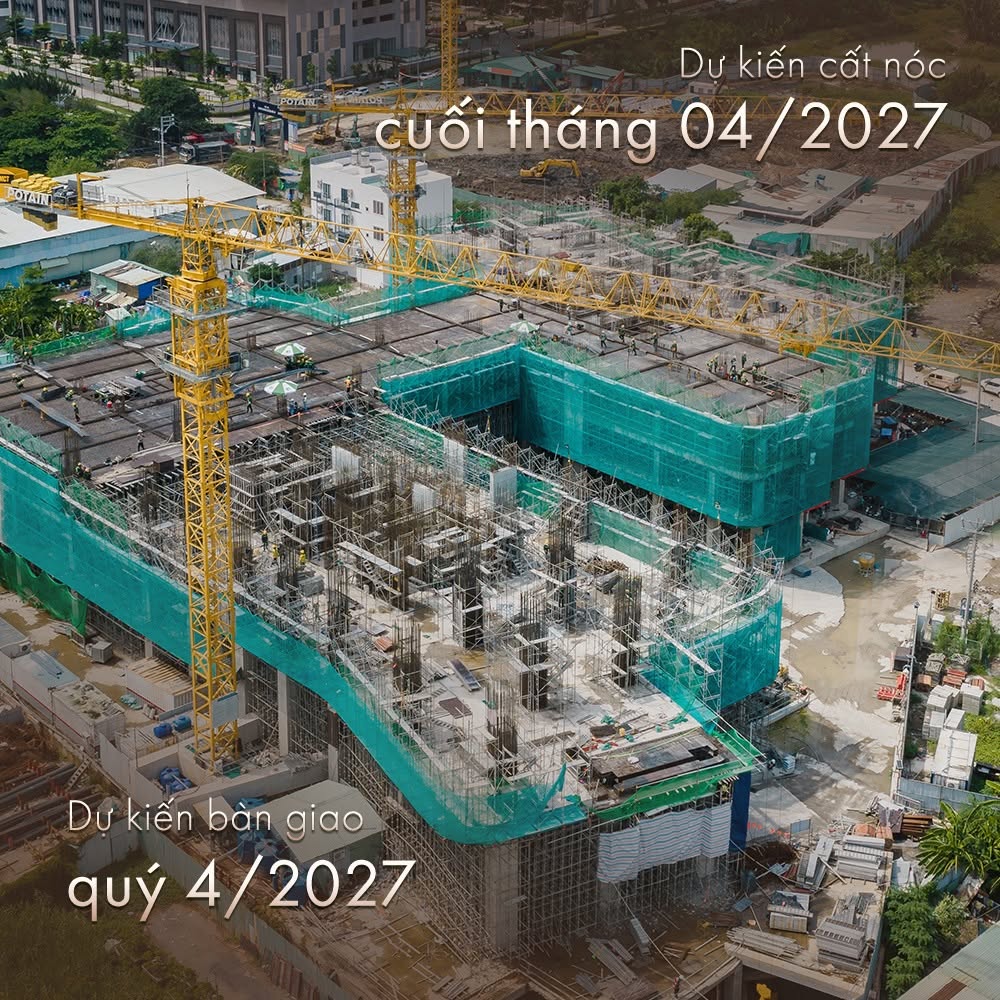 Dư kiến cất nóc tháng 4/2027