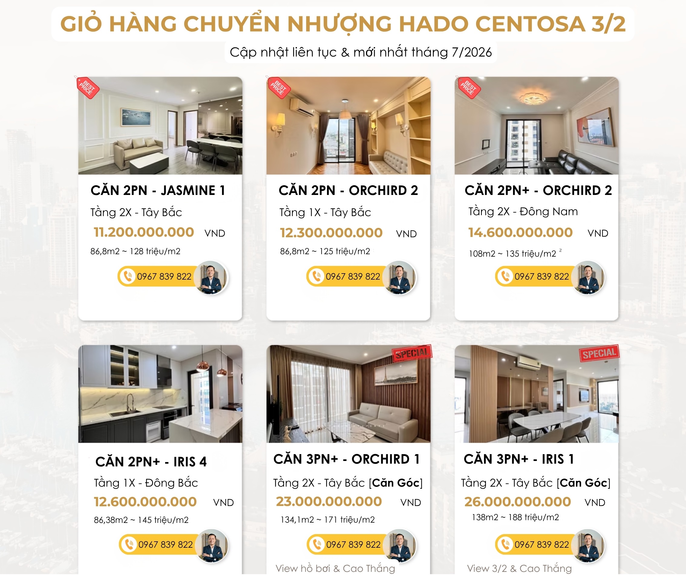 Giỏ hàng chuyển nhượng Hado Centosa tháng 7 2026