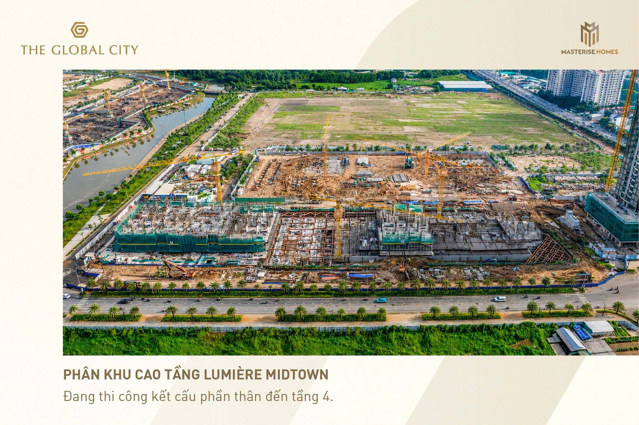 Lumiere Midtown CT 7 đang thi công đến tầng 4