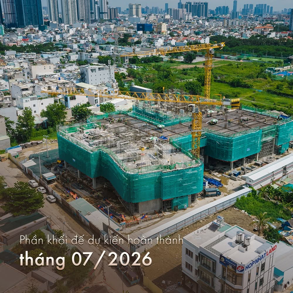 Phần khối đế hoàn thành tháng 7 2026