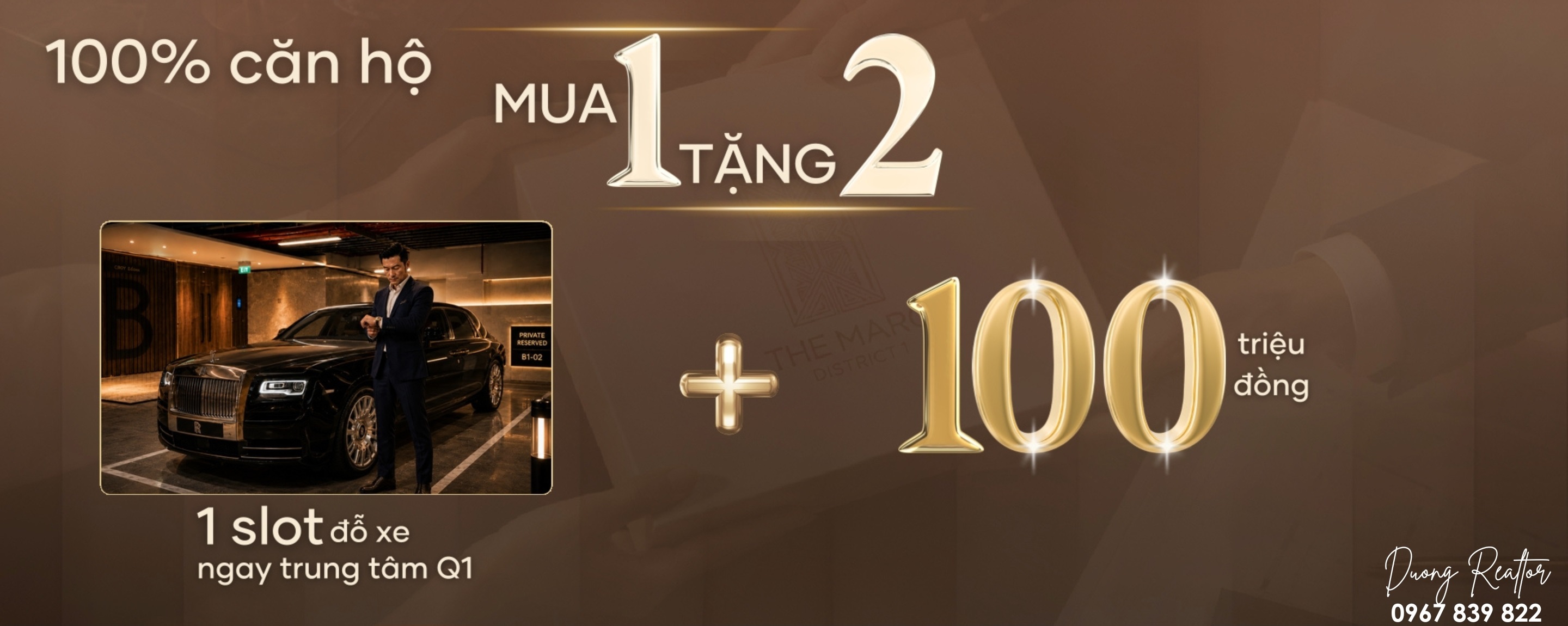 Tặng kèm 1 slot đậu xe ô tô định danh