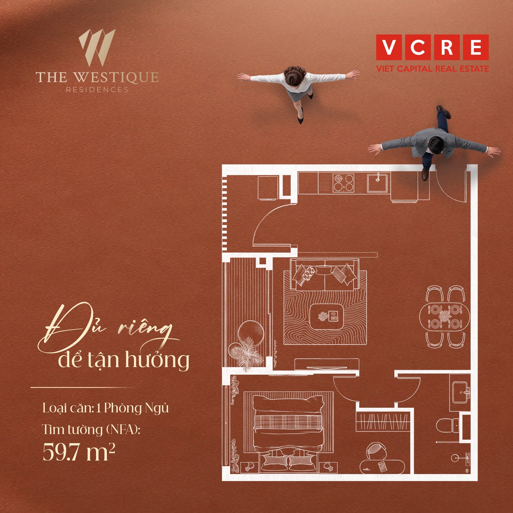 1 phòng ngủ - Đủ riêng tư để tận hưởng