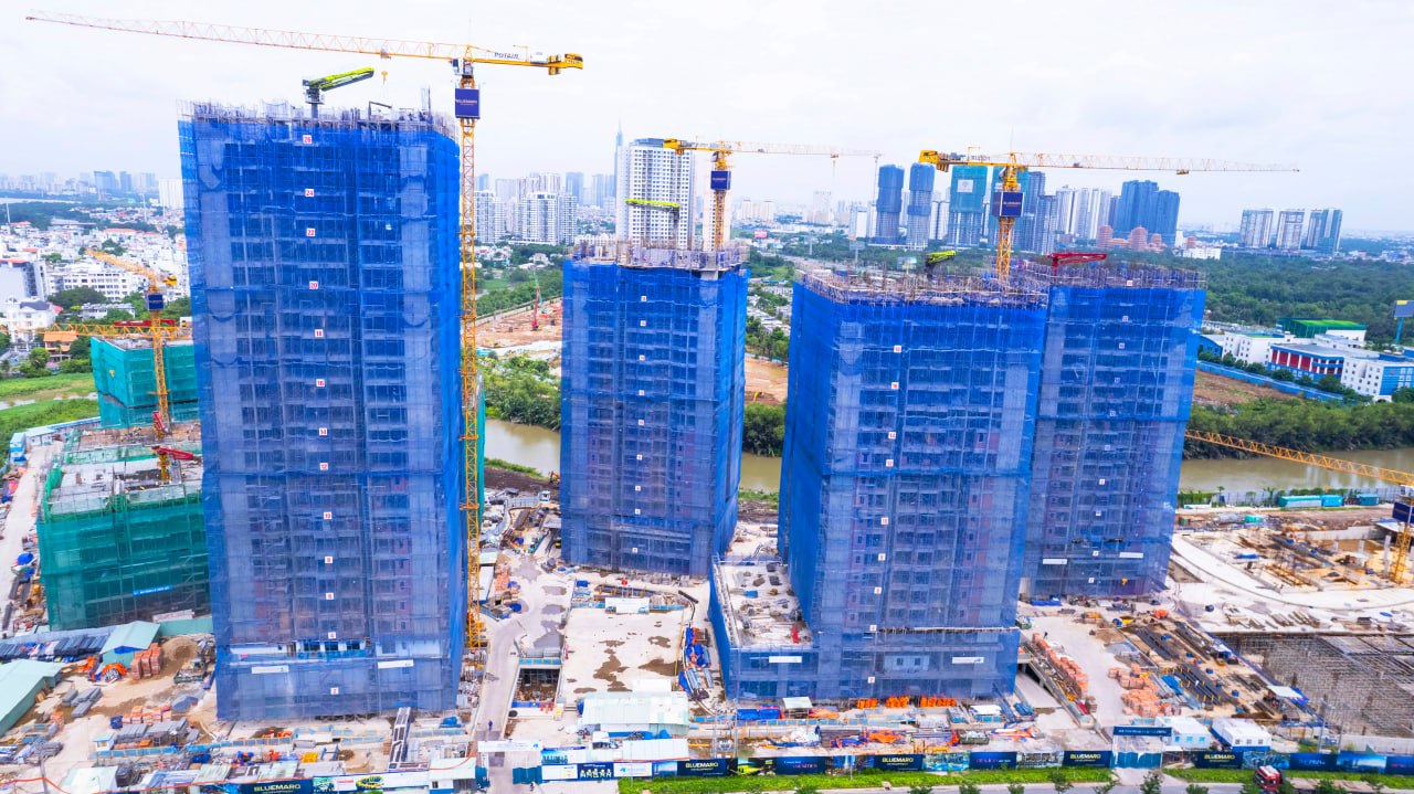 Cập nhật tiến độ các tháp The Privé tháng 8 2026
