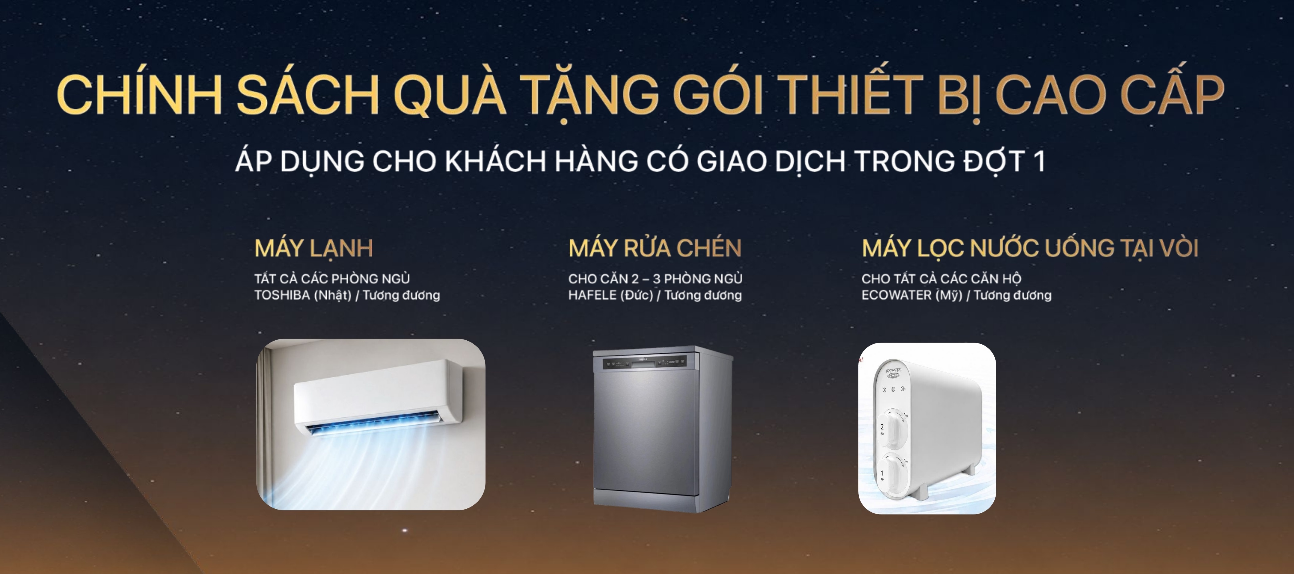 Chính sách quà tặng đặc biệt dành cho khách hàng đợt 1