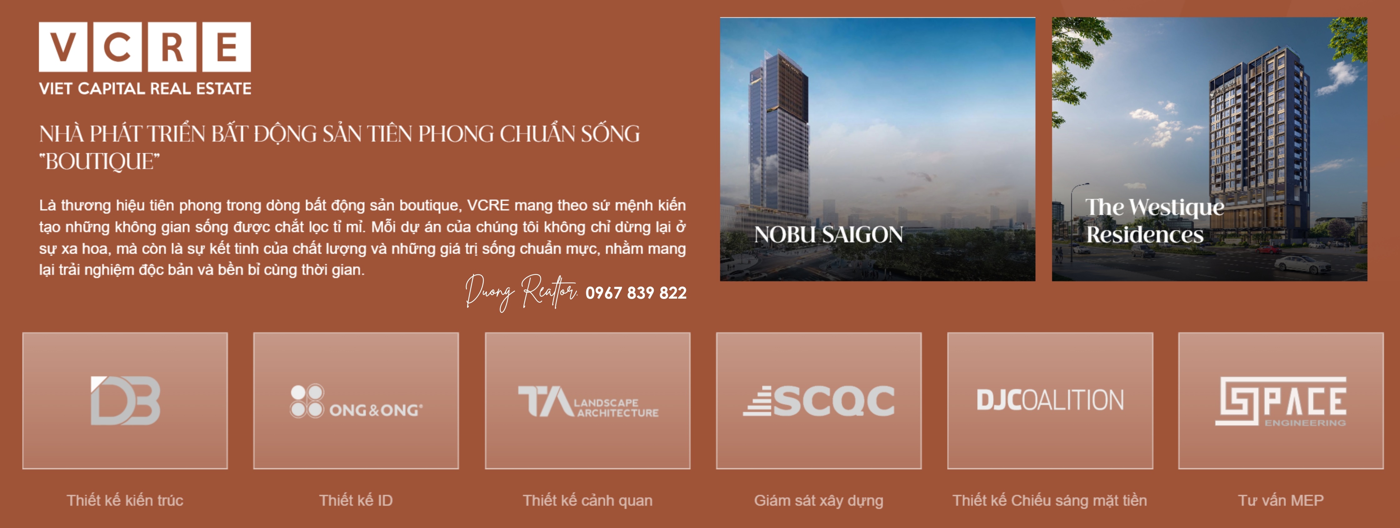 Giới Thiệu VCRE và đối tác đồng hành The Westique Residences