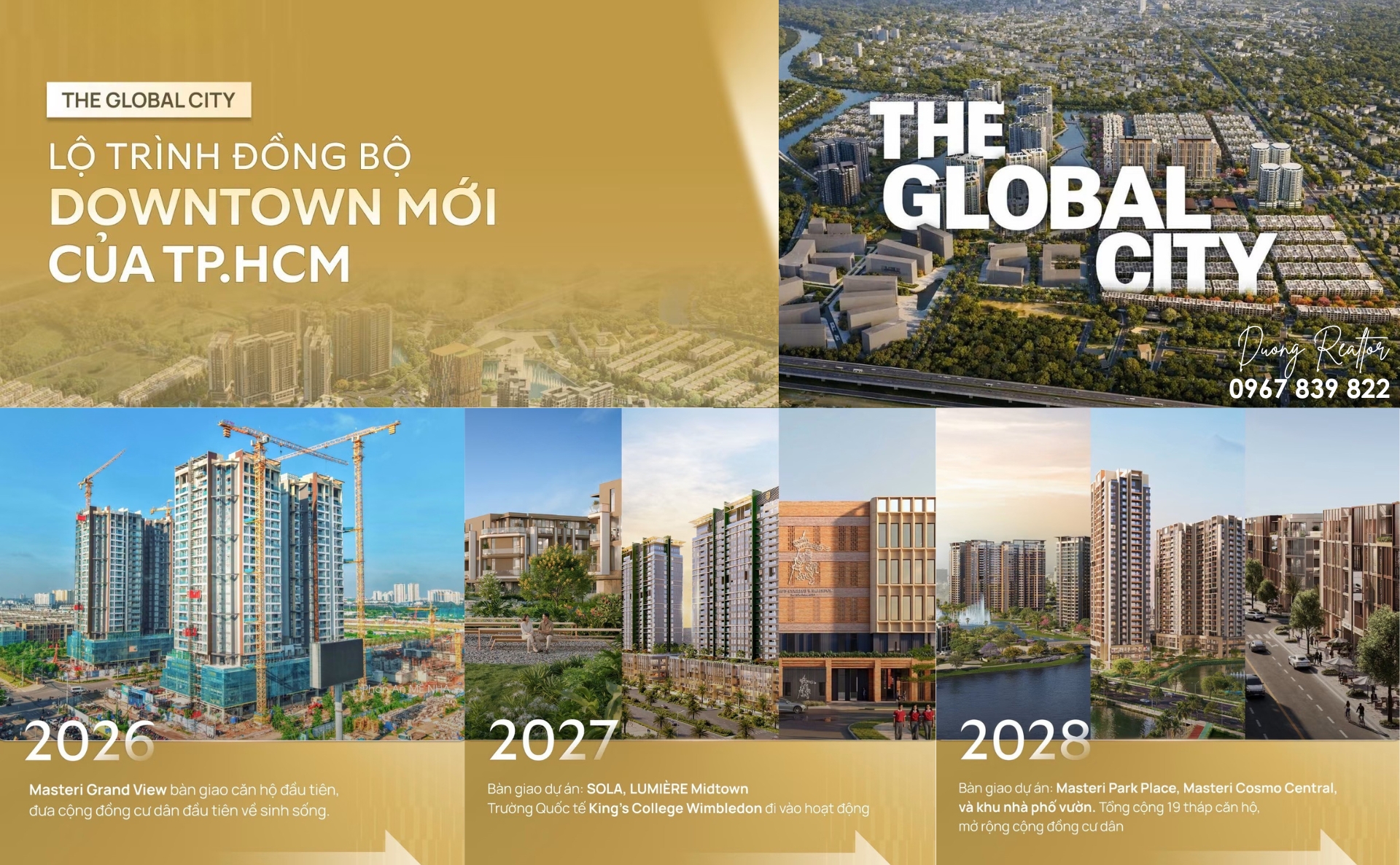 Lộ trình Trung Tâm Mới của Tp.HCM của The Global City