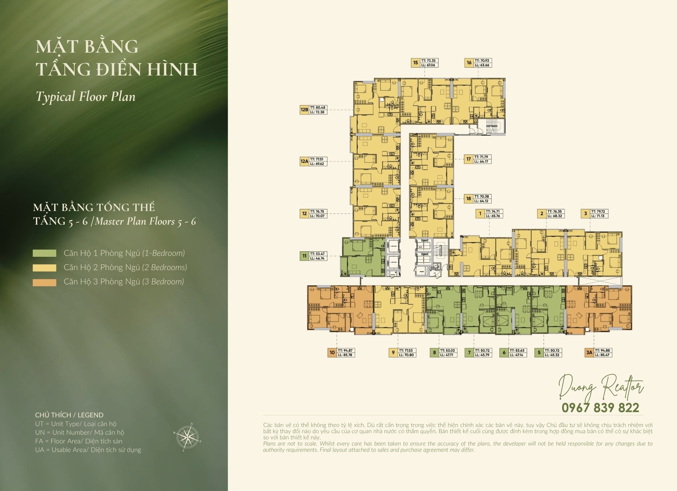 Mặt bằng điển hình tầng 5-6