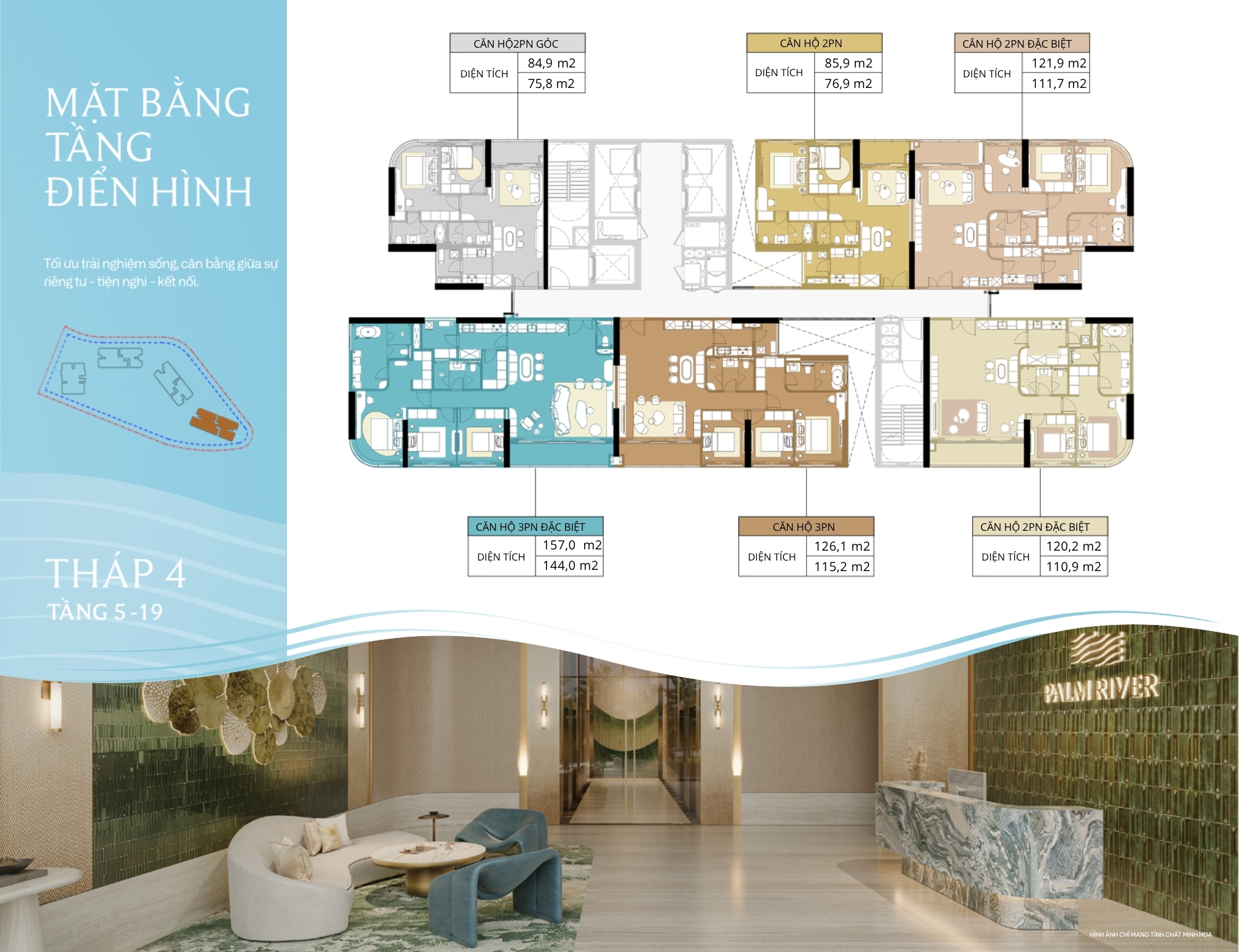 Mặt bằng tầng điển hình Tháp 4