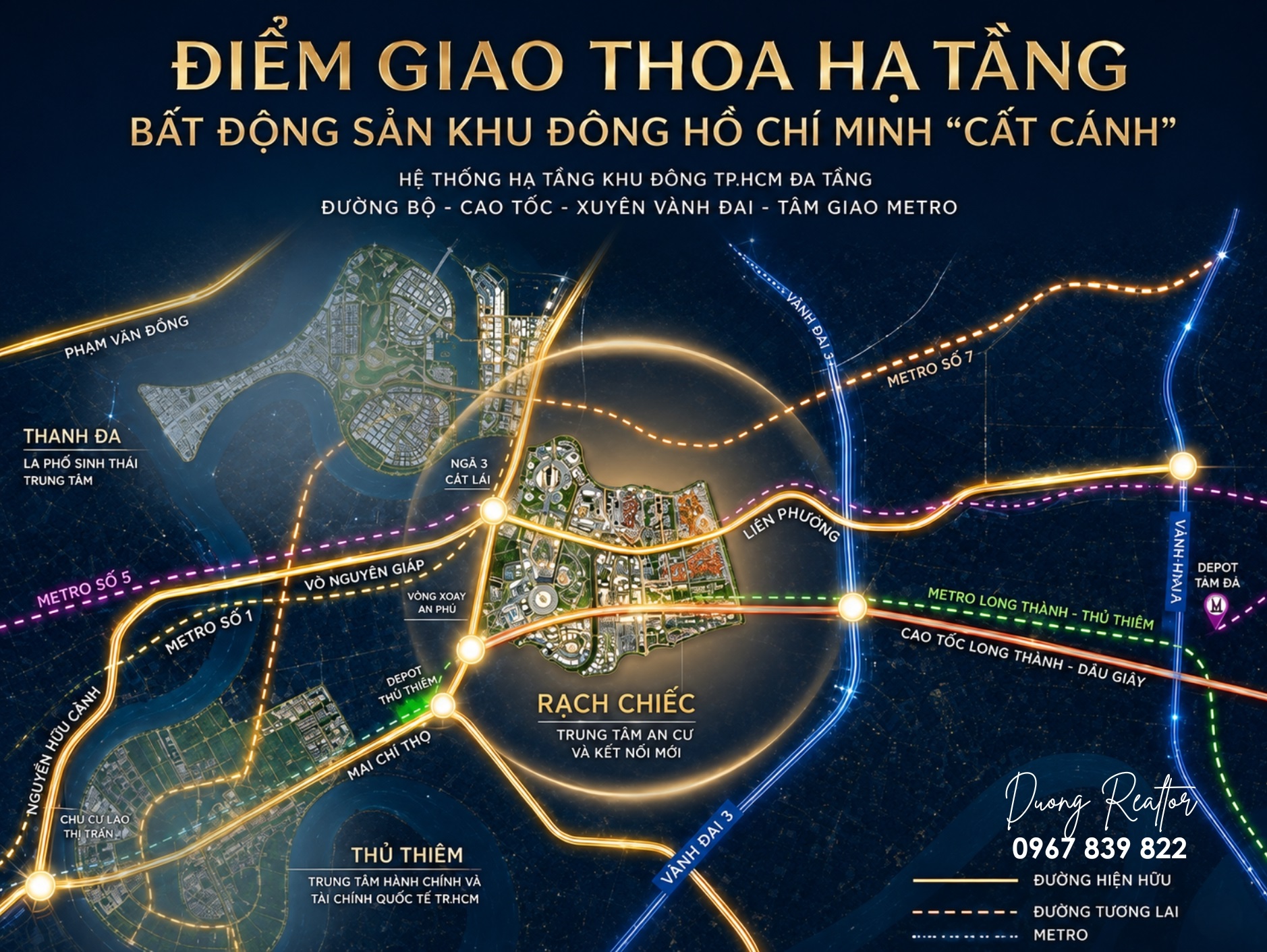 Điểm giao thoa hạ tầng cho bất động sản khu Đông cất cánh
