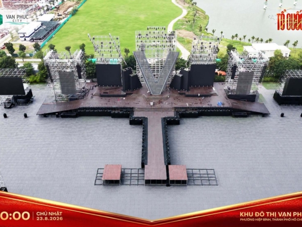 Sân khấu Concert Tổ Quốc Trong Tim đã sẵn sàng