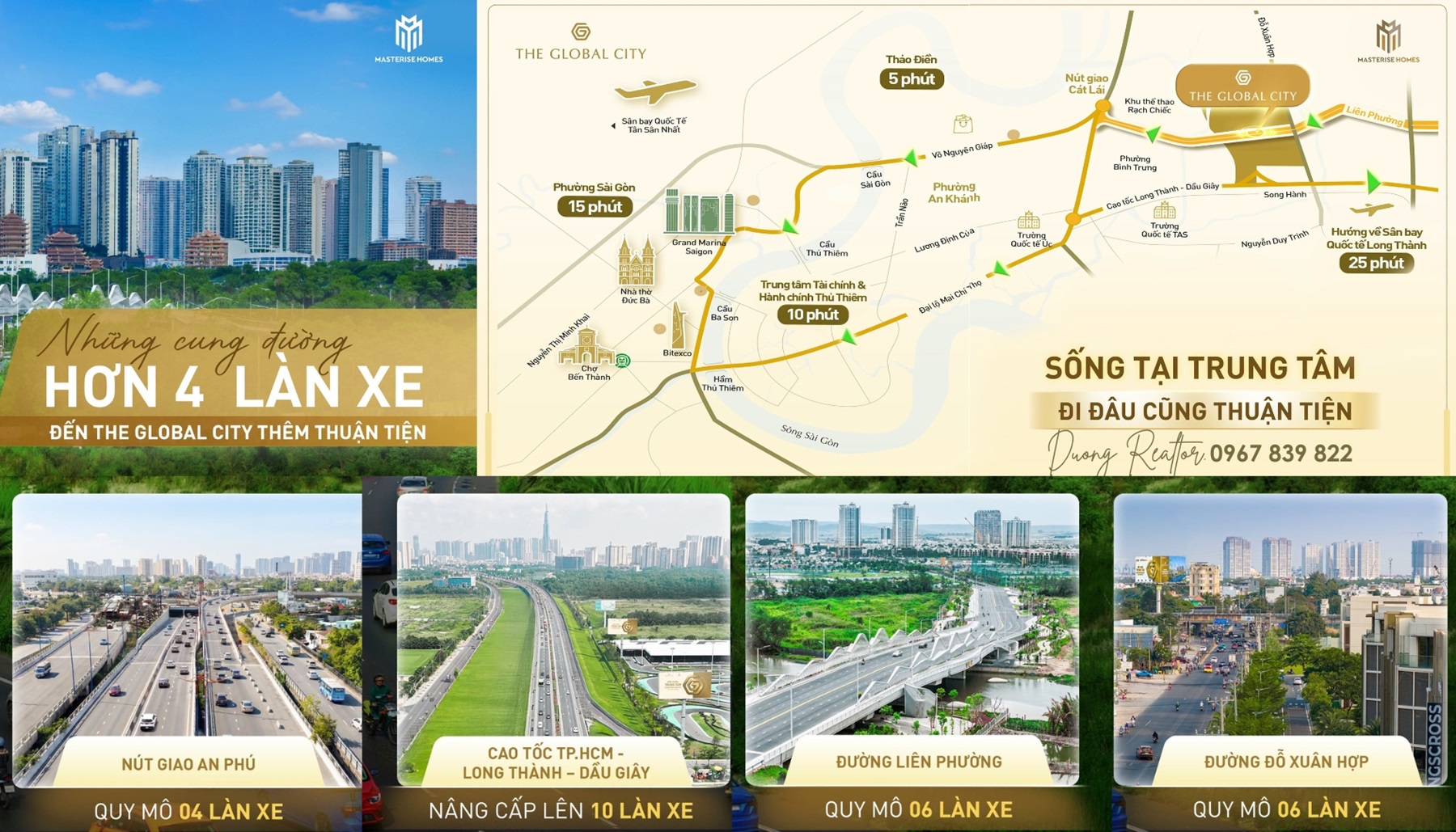 Sống tại Trung Tâm The Global City đi đâu cũng tiện