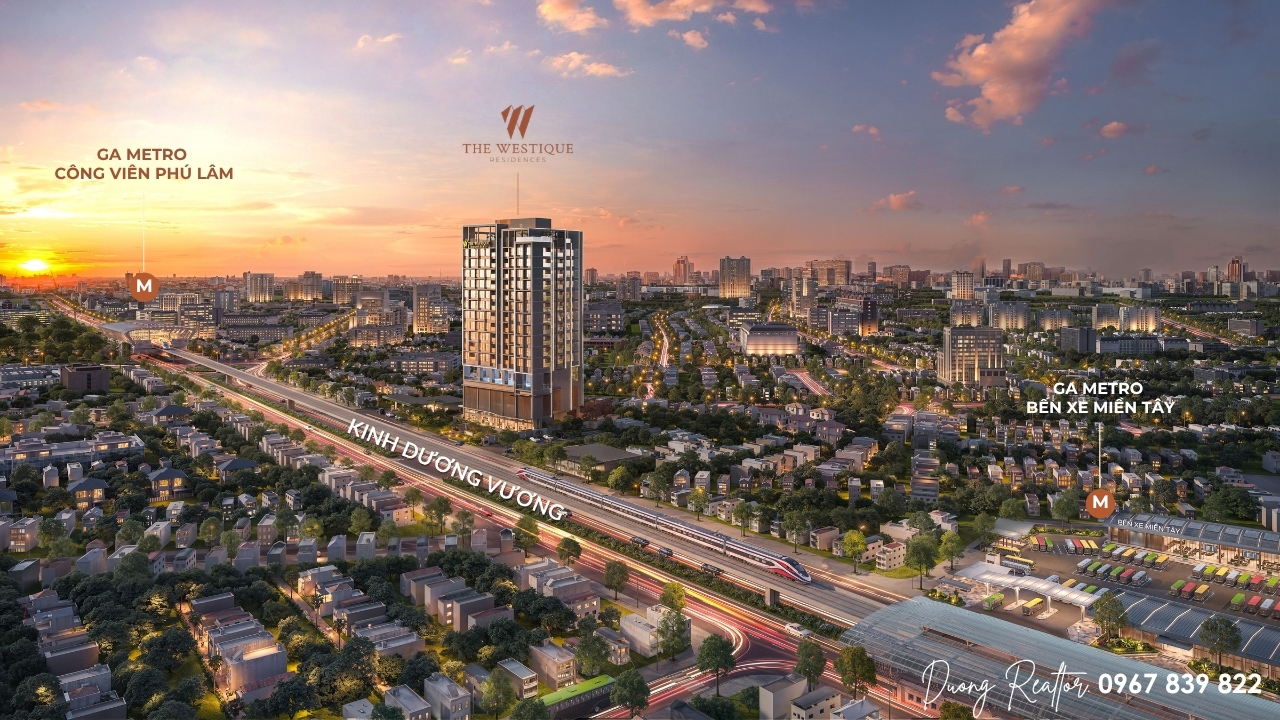 The Westique Residences tọa lạc ở 289 Kinh Dương Vương