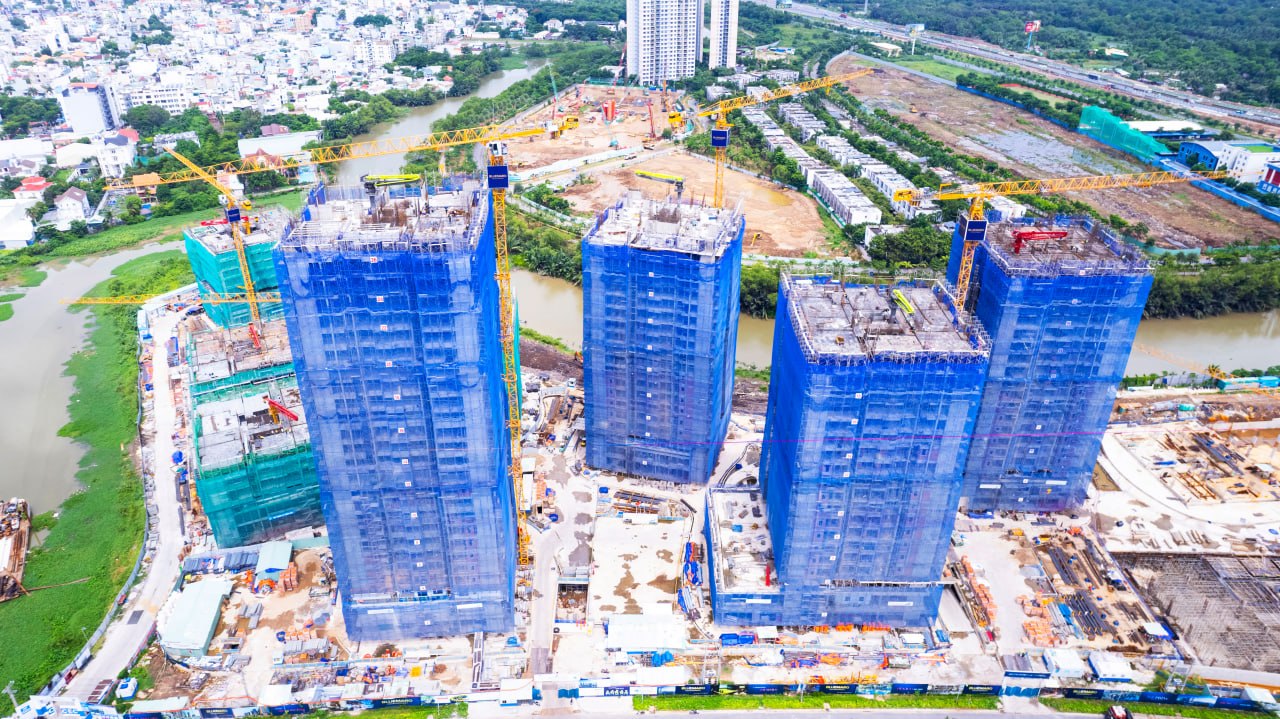 Tiến độ The Privé tháng 8 2026 góc nhìn toàn khu