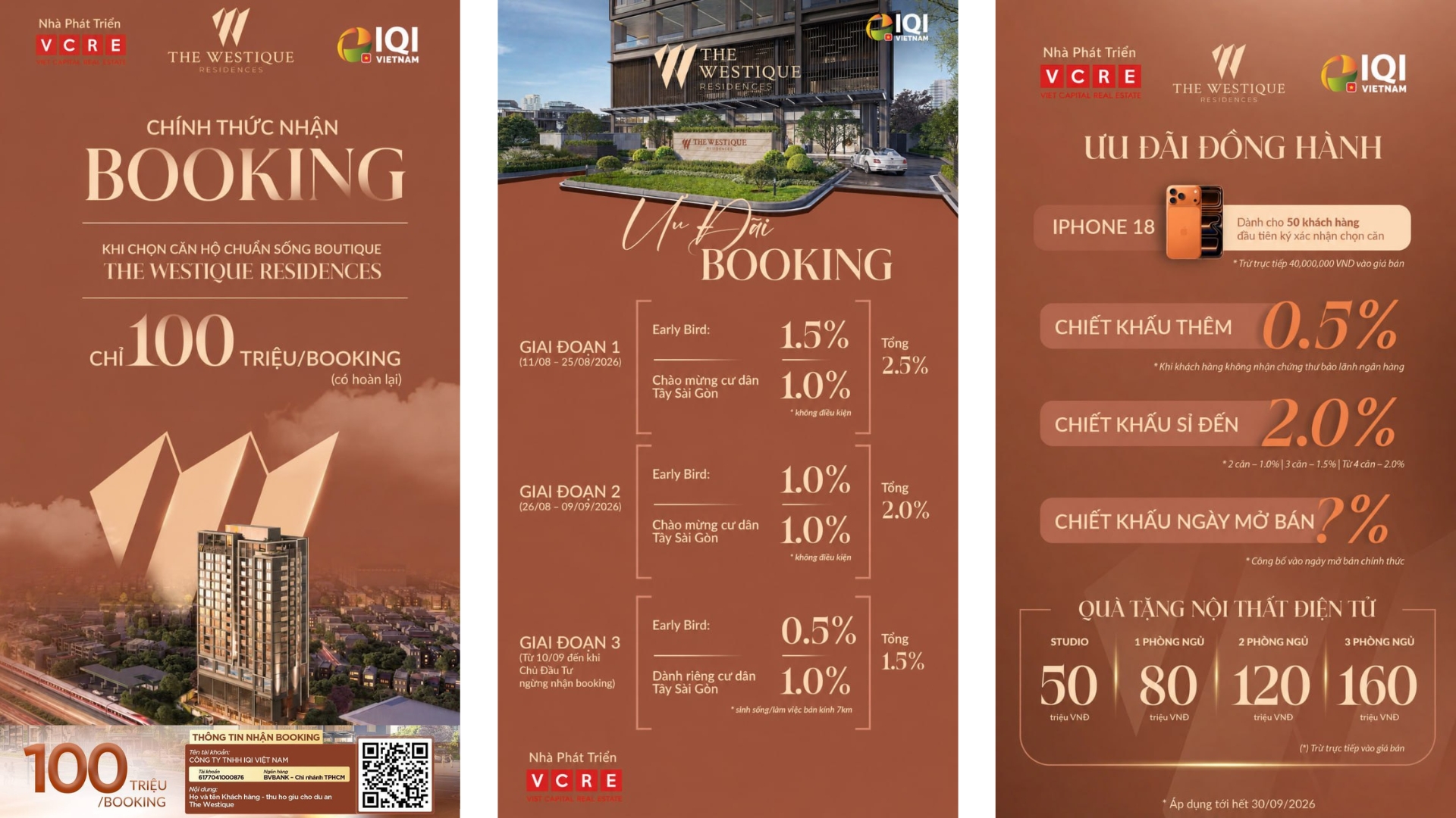 Ưu đãi booking The Westique sớm