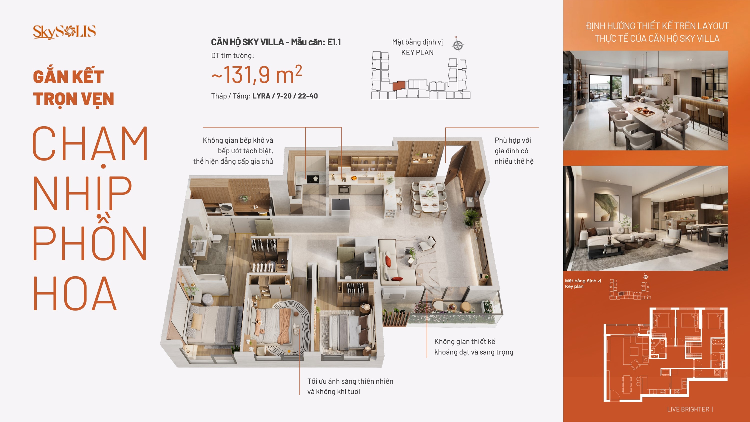 Căn hộ Sky Villa 131m2