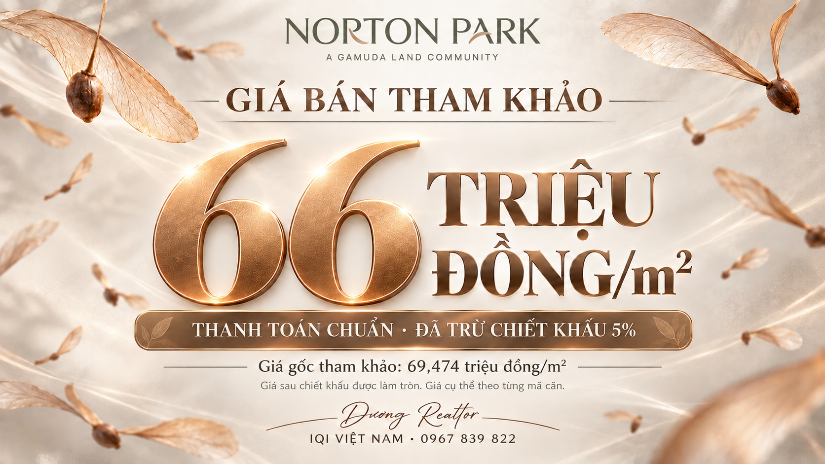 Giá căn hộ Norton Park từ 66 triệu