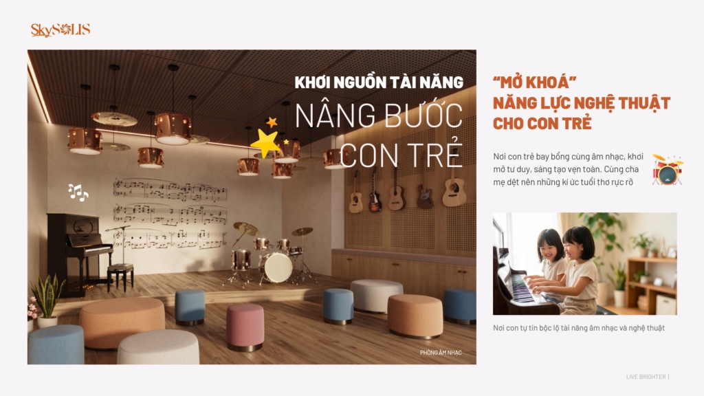Khơi nguồn tài năng với phòng Âm Nhạc