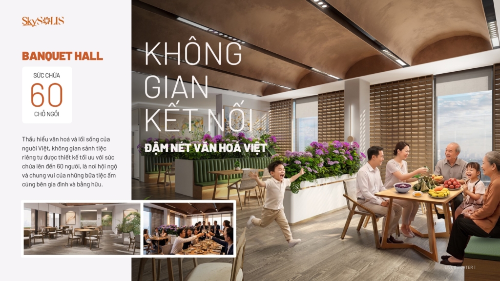 Không gian kết nối Banquet Hall đậm chất Việt