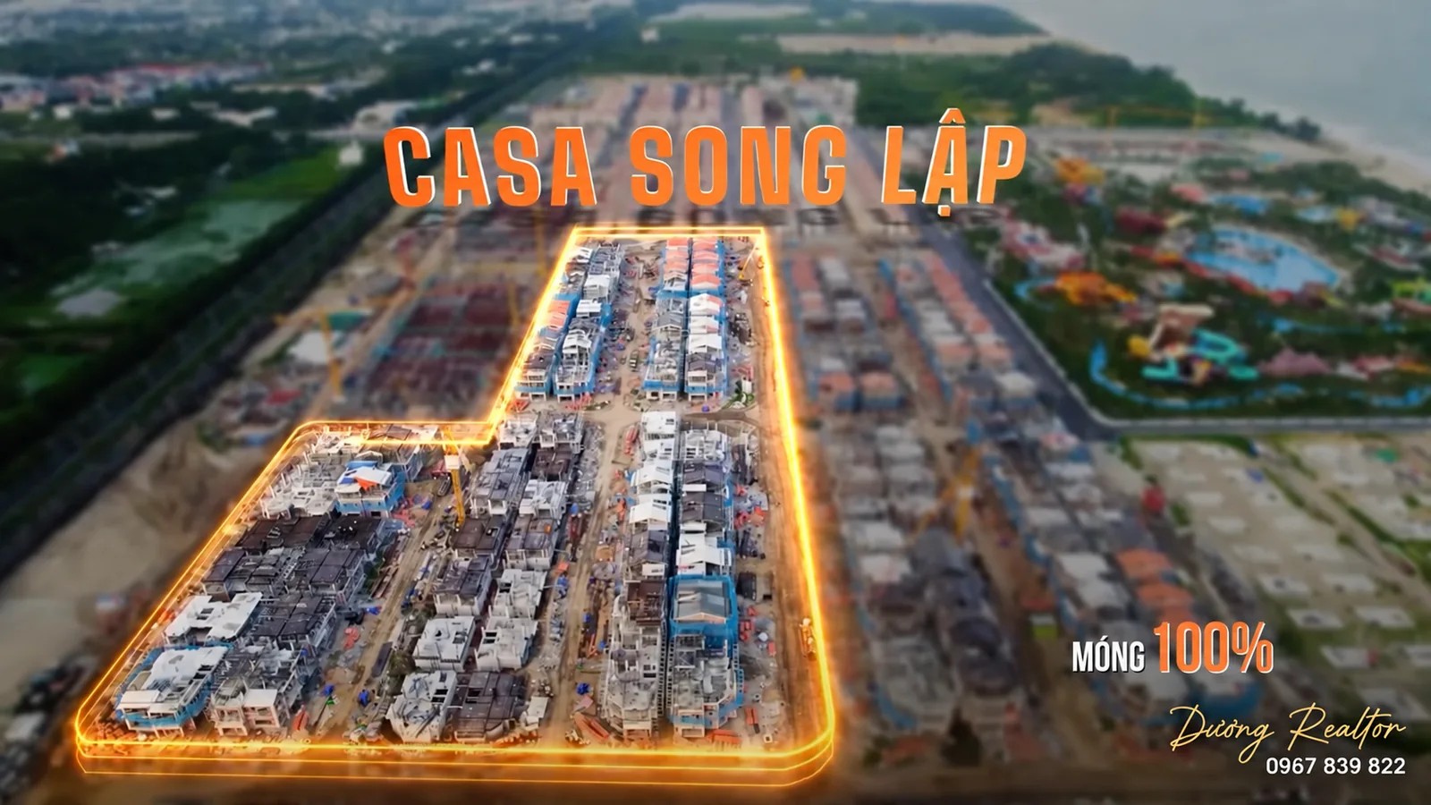 Casa Villa song lập Blanca City: móng hoàn thành 100% tại khu vực cập nhật