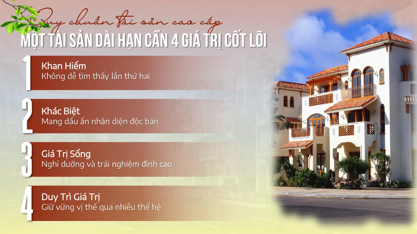 Bốn giá trị cốt lõi của tài sản Casa Villa trong tài liệu đào tạo