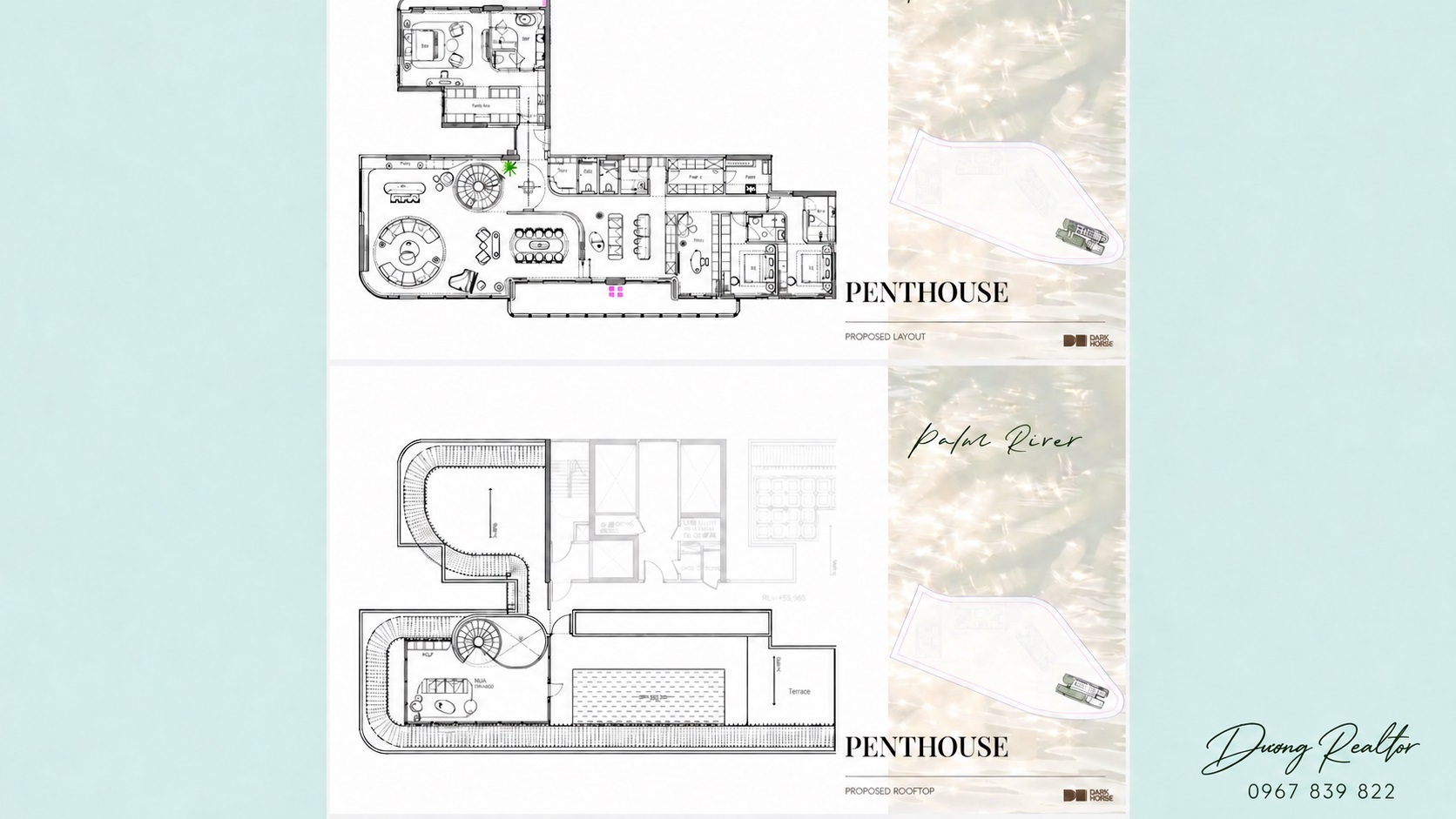 Mặt bằng Penthouse Palm River