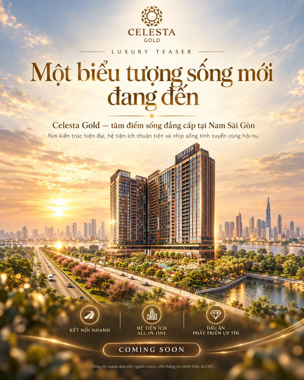 Hình teaser minh họa Celesta Gold tại Nam Sài Gòn