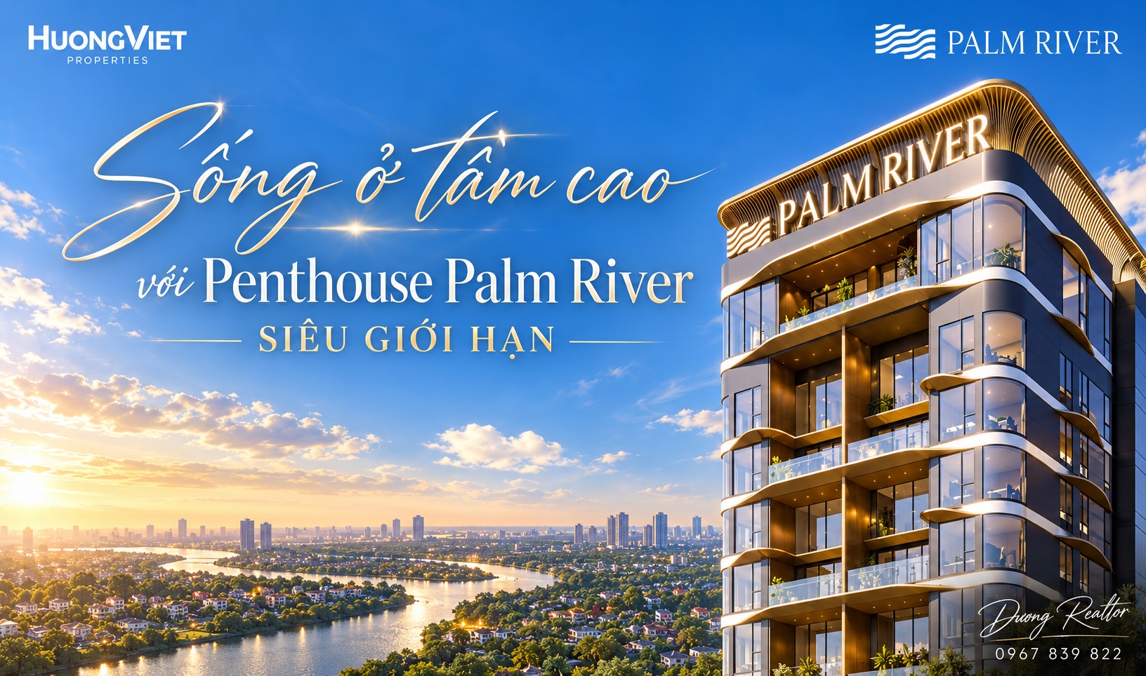 Sống ở tầm cao với Penthouse Duplex Palm River